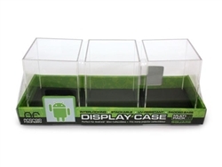 HALF MASTER CASE of 12-3 Packs of Square Android Display Cases by Android Foundry