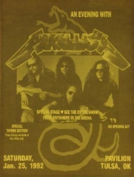 An Evening With Metallica Rock Concert Poster Tulsa