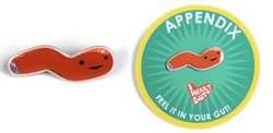 Appendix Lapel Pin - Feel It In Your Gut!