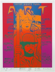 Art Benefit 3 Original Signed Silkscreen - Rick Griffin, Stanley Mouse, Victor Moscoso, Alton Kelley, and Wes Wilson