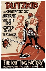 Blitzkid Concert Print - Signed and Numbered by Gris Grimly