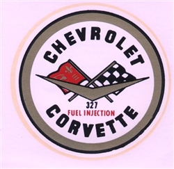 Chevrolet Corvette 327 - Vintage Impko Decal Sticker