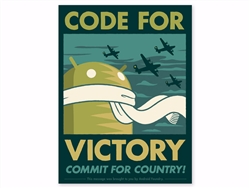 Code For Victory Print by Android Foundry