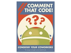 Comment That Code Print by Android Foundry