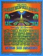 Detroit Rock N Roll Revival Original Concert Poster Gary Grimshaw