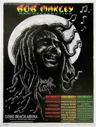 Bob Marley 1997 Silkscreen Concert Poster - Emek