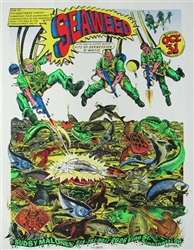 Seaweed 1995 Silkscreen Concert Poster - Emek