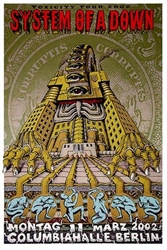 System of a Down 2002 Rock Concert Poster by Emek