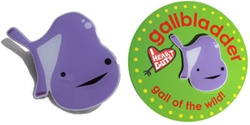 Gallbladder Lapel Pin - Gall of the Wild!