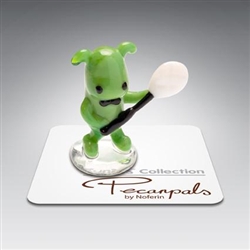 Green Pecan Pecanpals Tynies Mini Glass Figurine