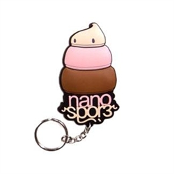 Neopolitan Gunther Poo Keychain by Nanospore