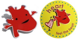 Heart Lapel Pin - feel the beat!