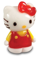 Yellow Shirt Standing Hello Kitty Tynies Mini Glass Figurine