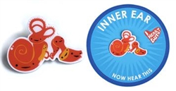 Inner Ear Lapel Pin - Now Hear This!