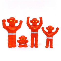 Set Of All 4 Fake Baron Sofubi Mini Vinyl Toy Figures Awesome Toy