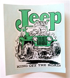 Ed "Big Daddy" Roth - Jeep King Decal Sticker