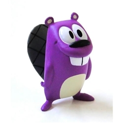 Purple Edition Get Lucky Beaver Designer Vinyl Mini Figure By Jeff Pidgeon