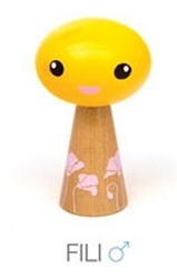 Yellow Fili Jibibut - Cararra Collection Wood Figure by Noferin