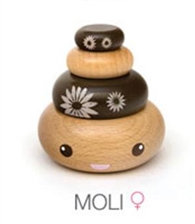 Brown Moli Jibibut - Cararra Collection Wood Figure by Noferin