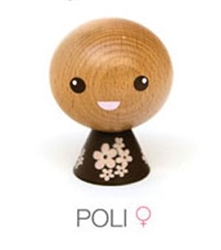 Brown Poli Jibibut - Cararra Collection Wood Figure by Noferin