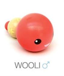 Red Wooli Jibibut - Cararra Collection Wood Figure by Noferin