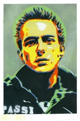 Joe Strummer' Original Painting by artist Jason Adams