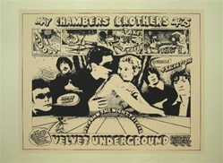 Chamber Brothers/Velvet Underground Concert Poster - John Van Hamersveld