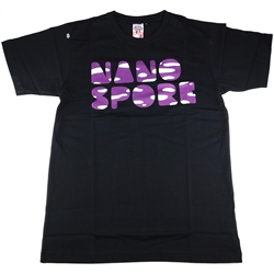 Ladies' Nanospore Logo (Black) T-Shirt by Nanospore