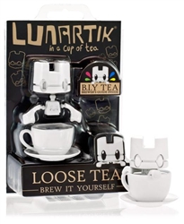 Loose Tea 'Brew-It-Yourself' (Do-It-Yourself) Version Blank White Lunartik In A Cup Of Tea by Lunartik