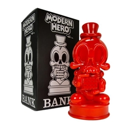 Modern Hero Red Edition Designer Figure Piggy Bank Mad