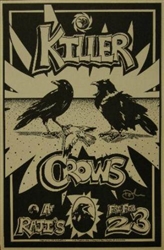 Killer Crows Rock Concert Poster Michael Dole Signed