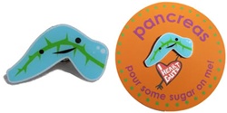 Pancreas Lapel Pin - Pour Some Sugar On Me!