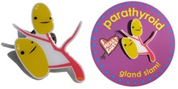 Parathyroid Gland Lapel Pin - Gland Slam!