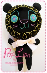 Pop Lion Plush - Midnight Licorice Series