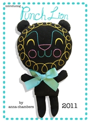 Punch Lion Plush - Midnight Licorice Series