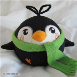 'Moe' Green Scarf Series 2 Pygmy Penguin Plush Figure