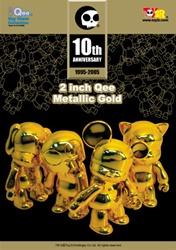 Metallic Gold Dog Qee (DoggyQ)