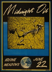 Midnight Oil Concert Poster