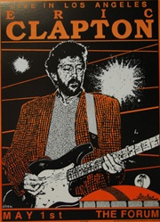 Eric Clapton Poster - Los Angeles Concert