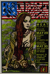 Red Hot Chili Peppers and Meat Puppets Poster - Texas Concerts