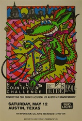 Hill Country Roo's Ride Bike Challenge Benefit Poster