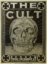 The Cult & Bonham Concert Poster