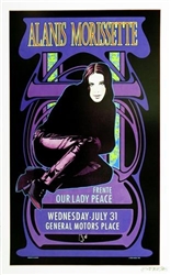 Alanis Morissette Rock Concert Poster at the General Moto - Signed