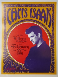 Chris Isaak Concert Poster - Randy Tuten