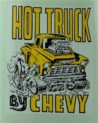 Ed "Big Daddy" Roth Hot Truck By Chevy Original 1968 Decal Sticker