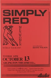 Simply Red Men And Woman World Tour Rock Concert Poster Avalon Danny Wilson