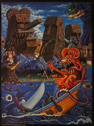 Rat Fink Goes To Tiki Island Poster - R.K. Sloane