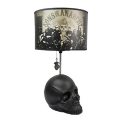 Sons Of Anarchy Black Skull Reaper Table Lamp