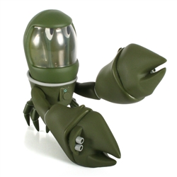 Space Crab Green Edition Designer Vinyl Figure by Pixelfillu