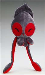 LARGE Happy Grey Squib Plush by Squib Kid Ink